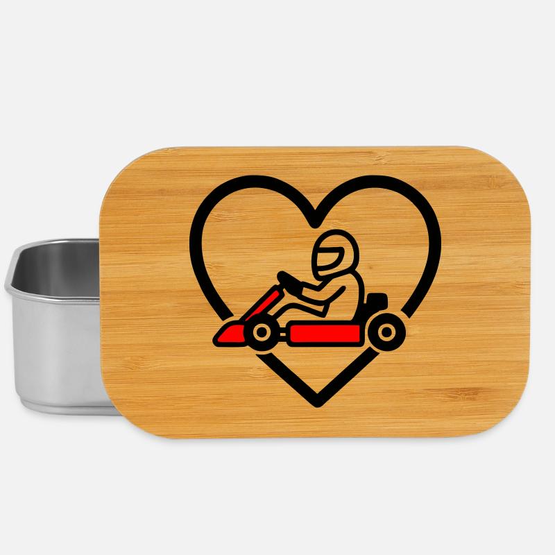 Karting Heart – Passion Speed - Boîte à goûter - argent
