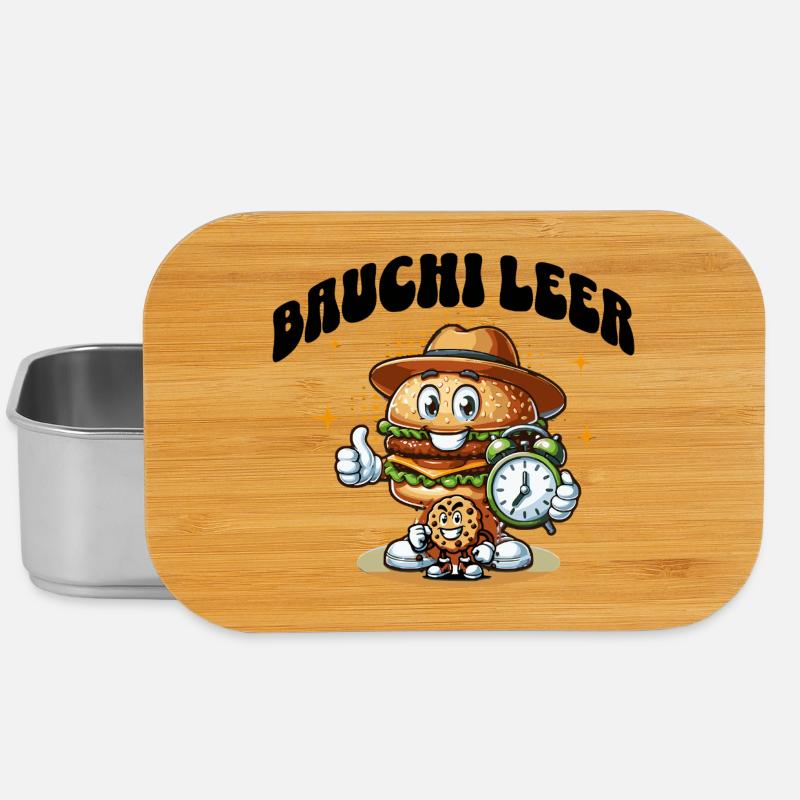 Bauchi Leer   - Lunch Box - Silber