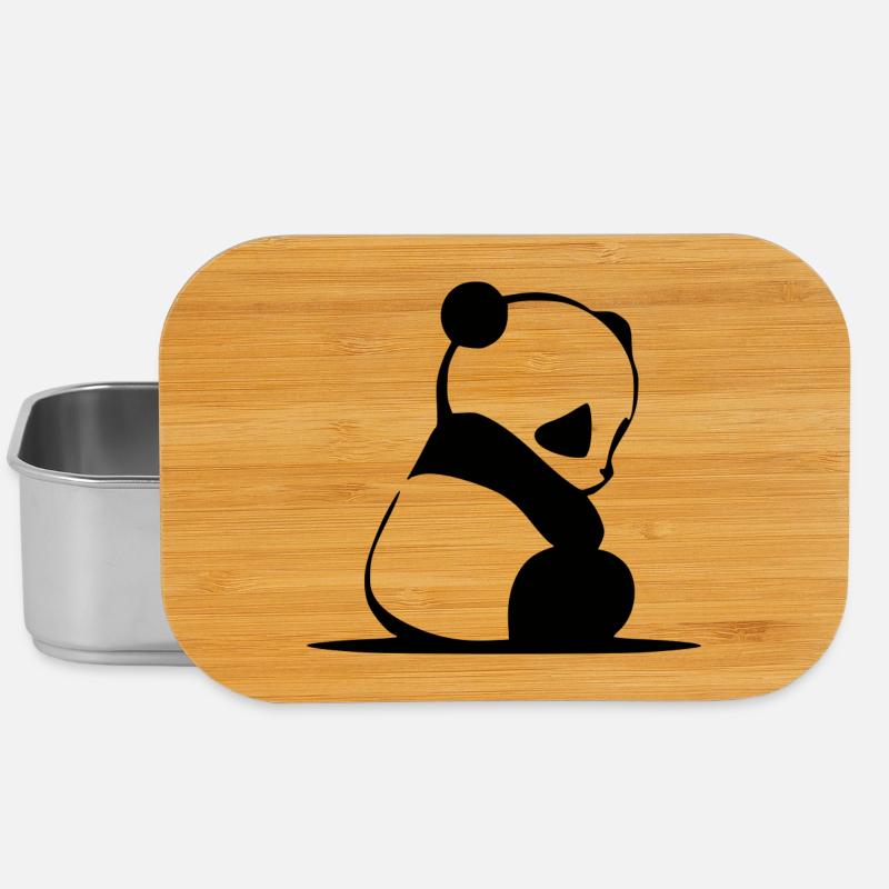 panda - Lunch Box - silver