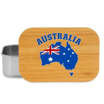 Australie Australie Drapeau - Boîte à goûter - argent - Devant