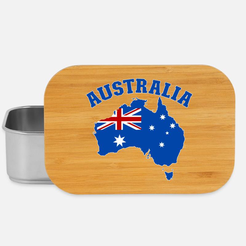 Australia Australia Flag - Lunch Box - silver