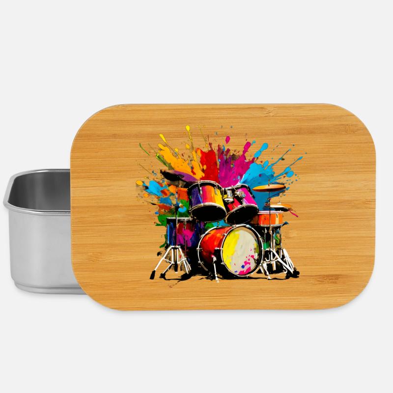 Percussions colorées - Boîte à goûter - argent