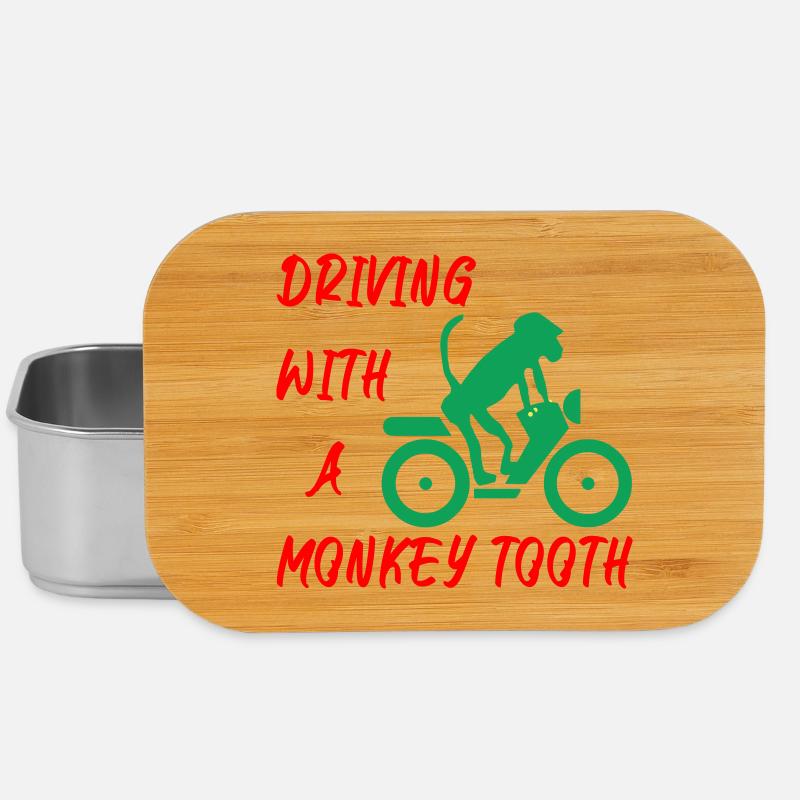 Driving with a monkey tooth - Affenzahn - Lunch Box - Silber