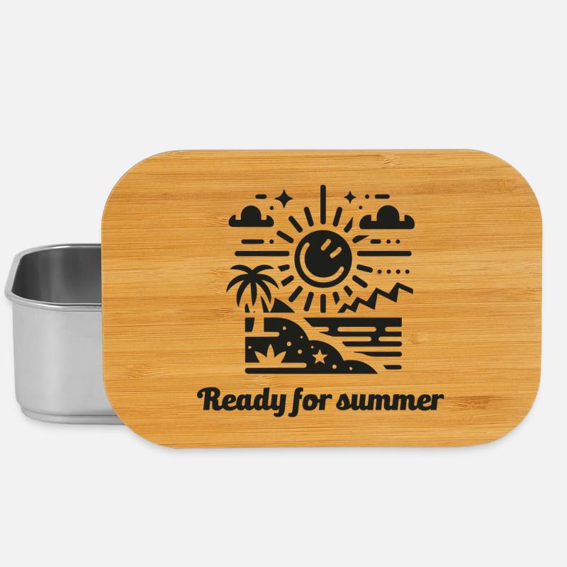 ready for summer sommer sonne sonnenschein - Lunch Box - Silber