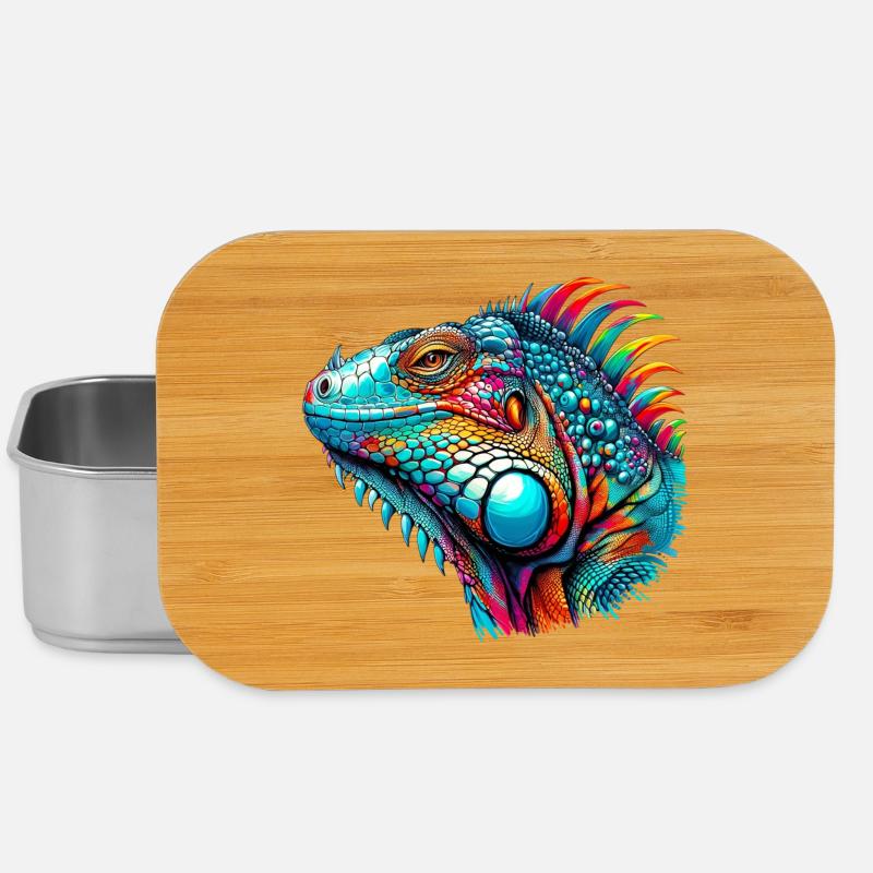 Leguan - Lunch Box - Silber