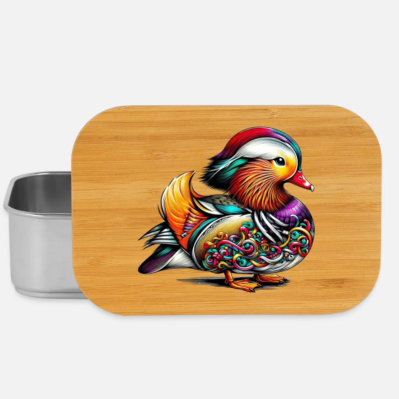 Mandarinente - Lunch Box - Silber