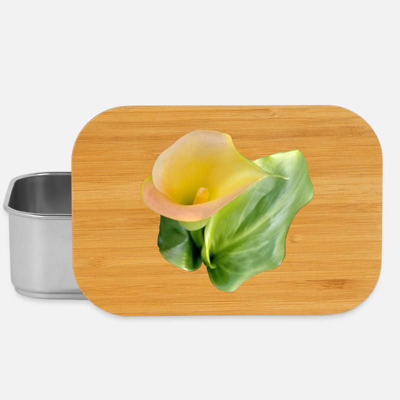 LYS CALLA JAUNE - Boîte à goûter - argent