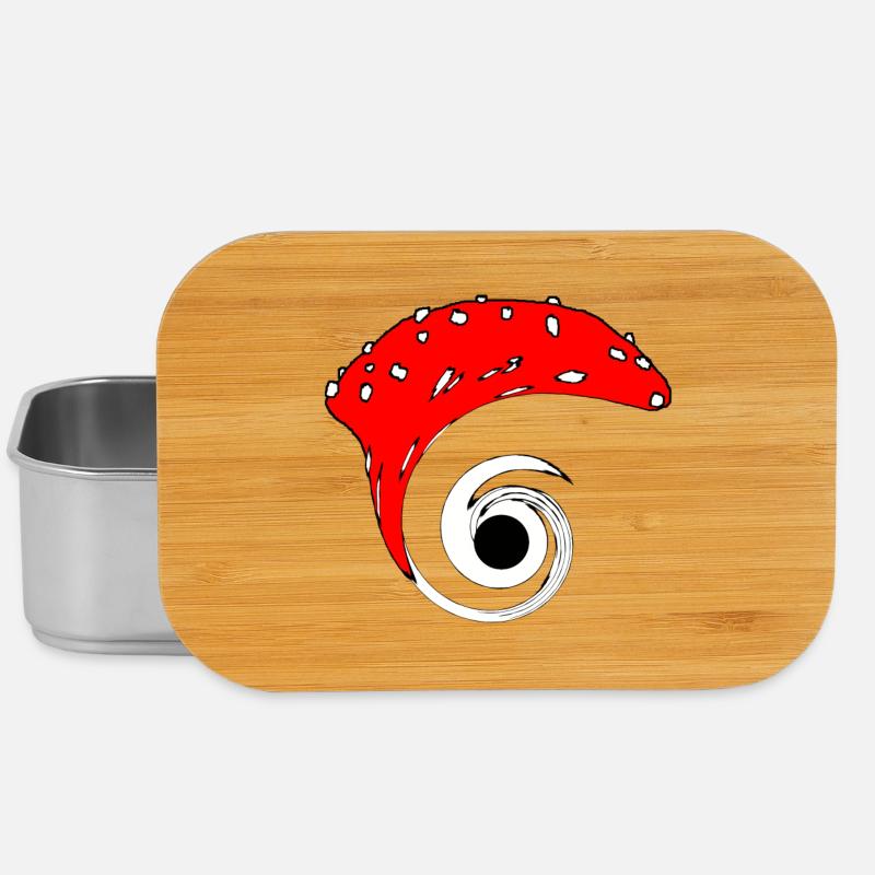 Black Hole Mushroom - Lunch Box - silver