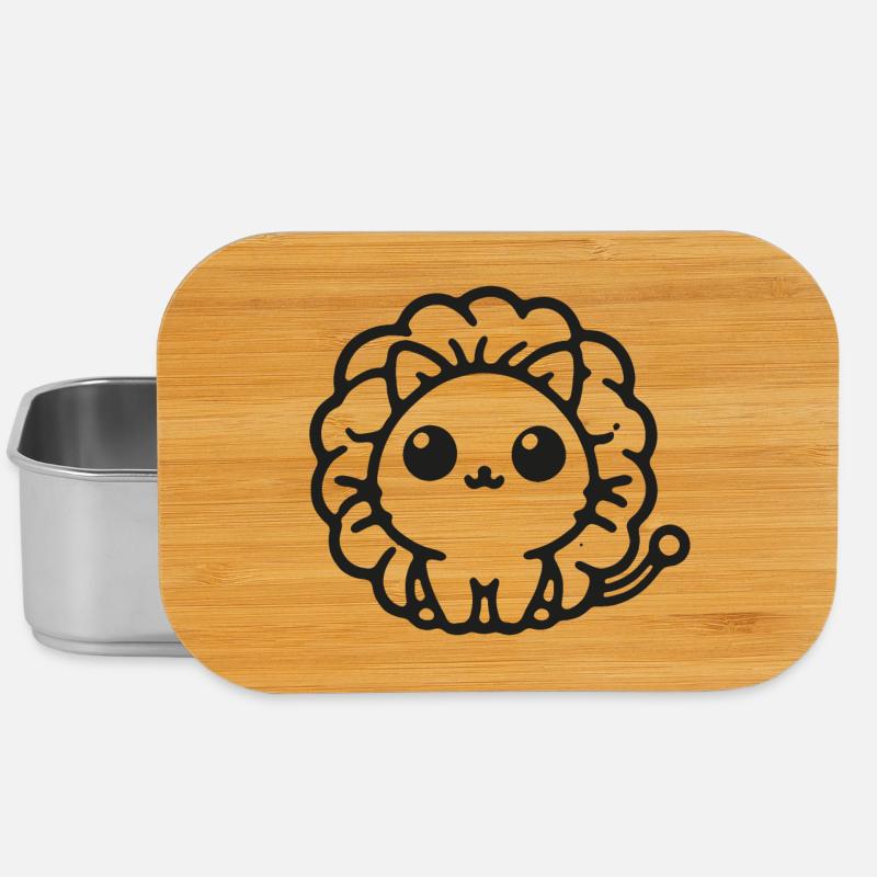 Illustration de boule de lion câlin - Boîte à goûter - argent
