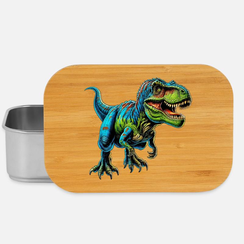 Dinosaurier - Lunch Box - Silber