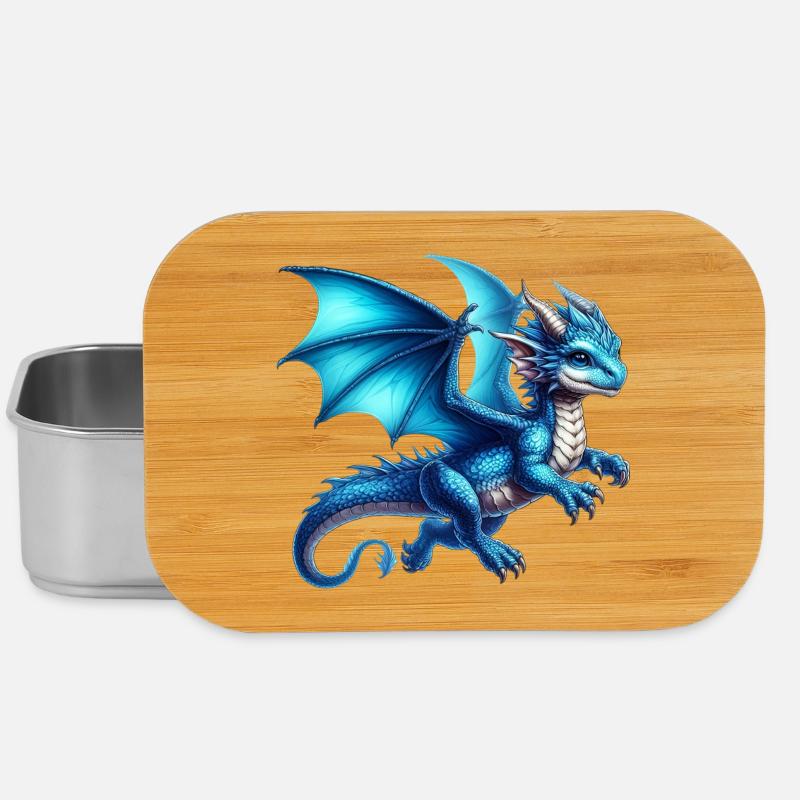 Drache - Lunch Box - Silber