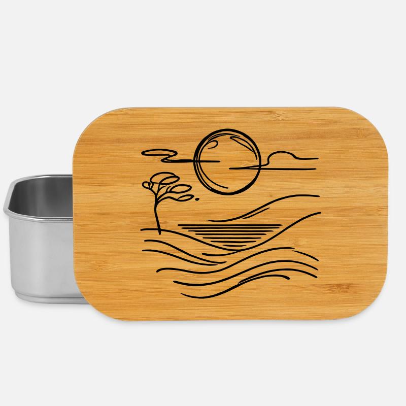 Minimalist Nature – Moon Landscape - Lunch Box - silver