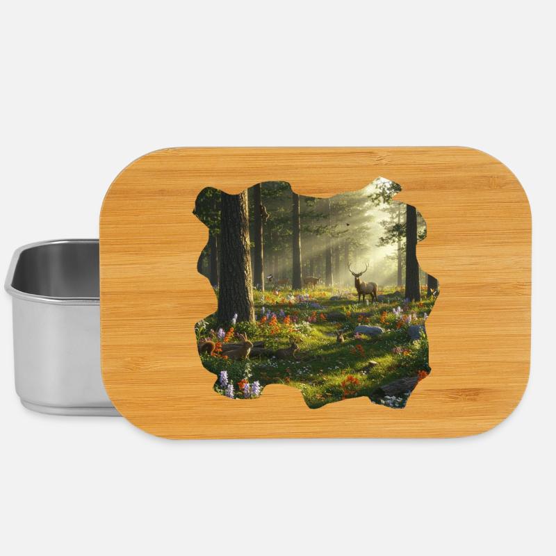 Forêt / Forest - Boîte à goûter - argent