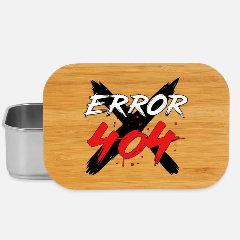 404-Fehler-Glitch-Zeichen - Lunch Box - Silber