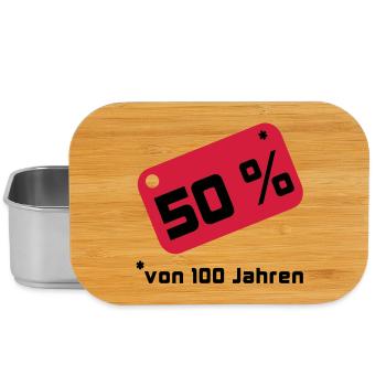 50% ... 100 years - Lunch Box - silver - Front