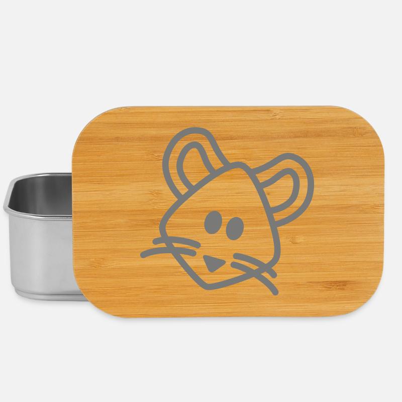 mouse Maus Mäuschen - Lunch Box - Silber