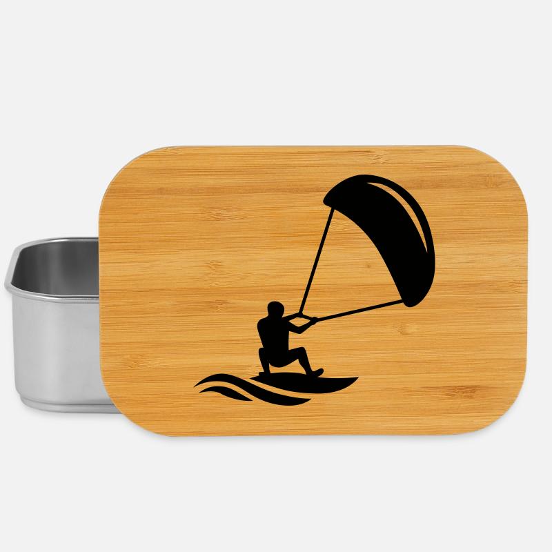 Kitesurfer - Lunch Box - Silber