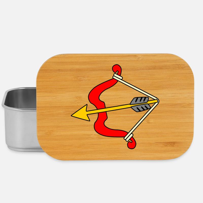 Pfeil und Bogen - Lunch Box - Silber