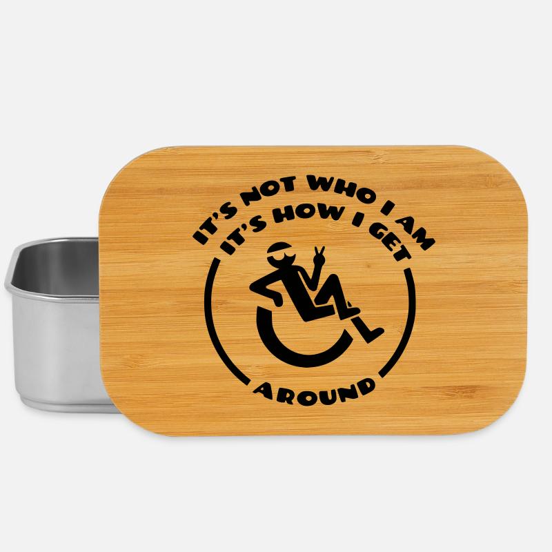 Der Rollstuhl bin nicht ich. # - Lunch Box - Silber