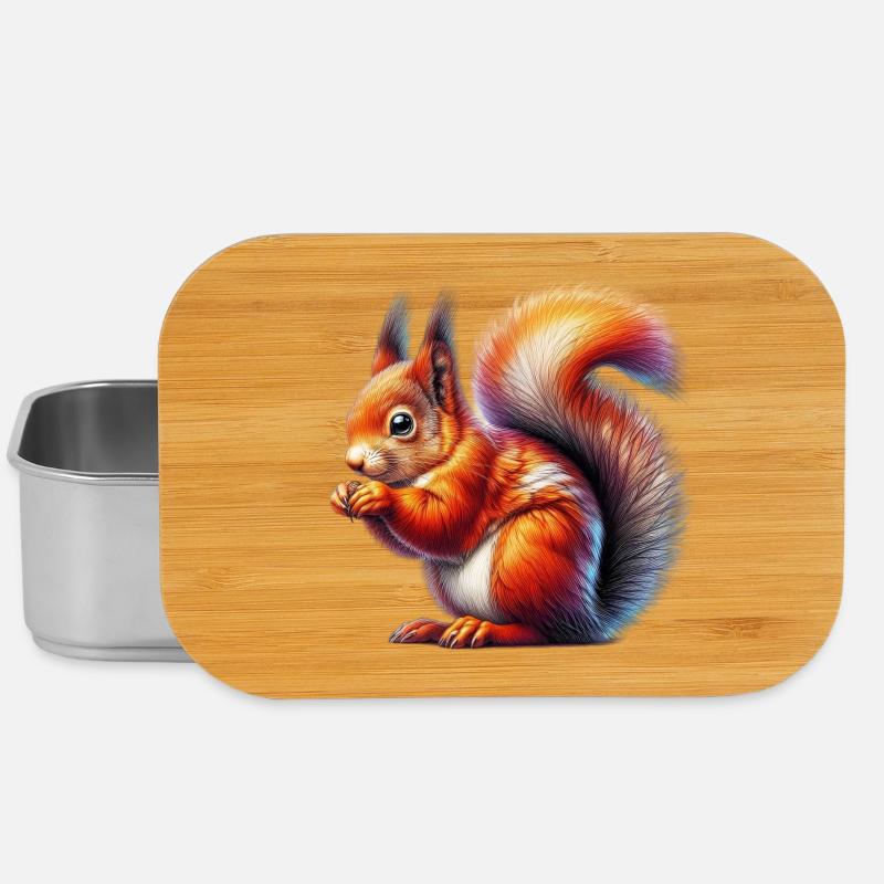 Eichhörnchen - Lunch Box - Silber