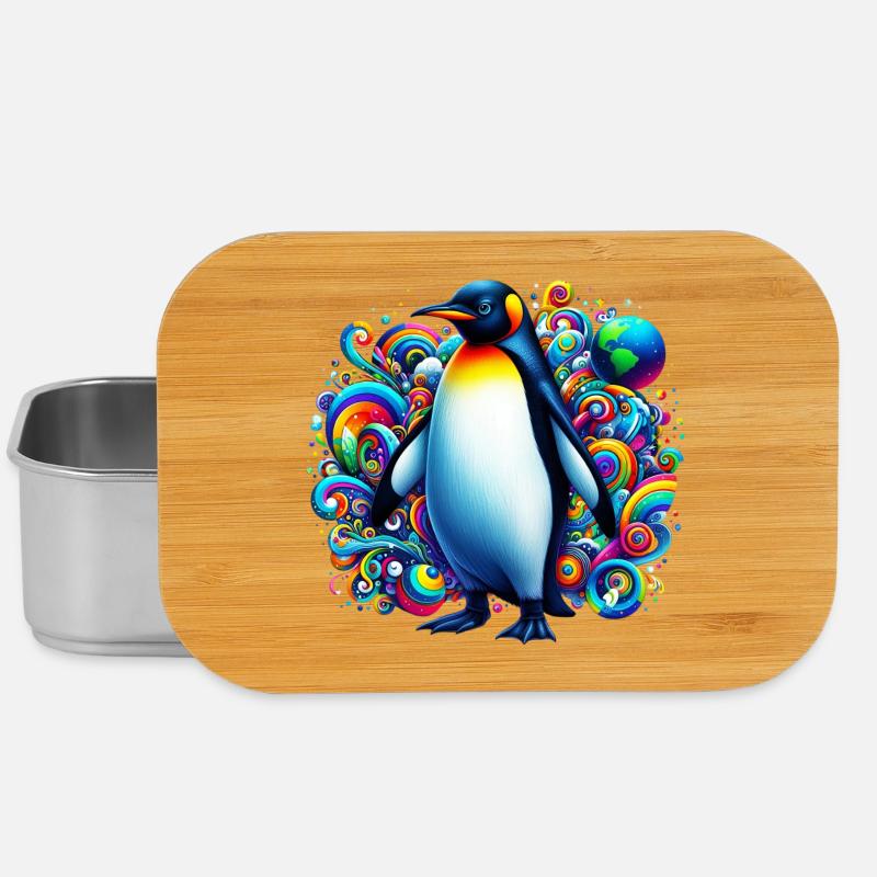 Pingouin - Boîte à goûter - argent