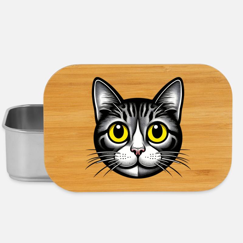 Katze - Lunch Box - Silber