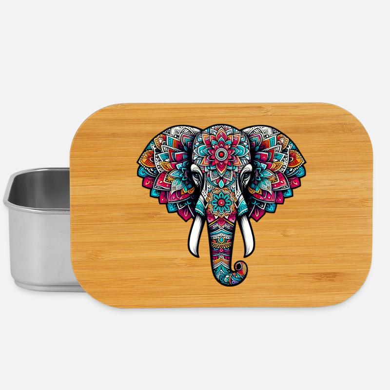 Elefant - Lunch Box - Silber