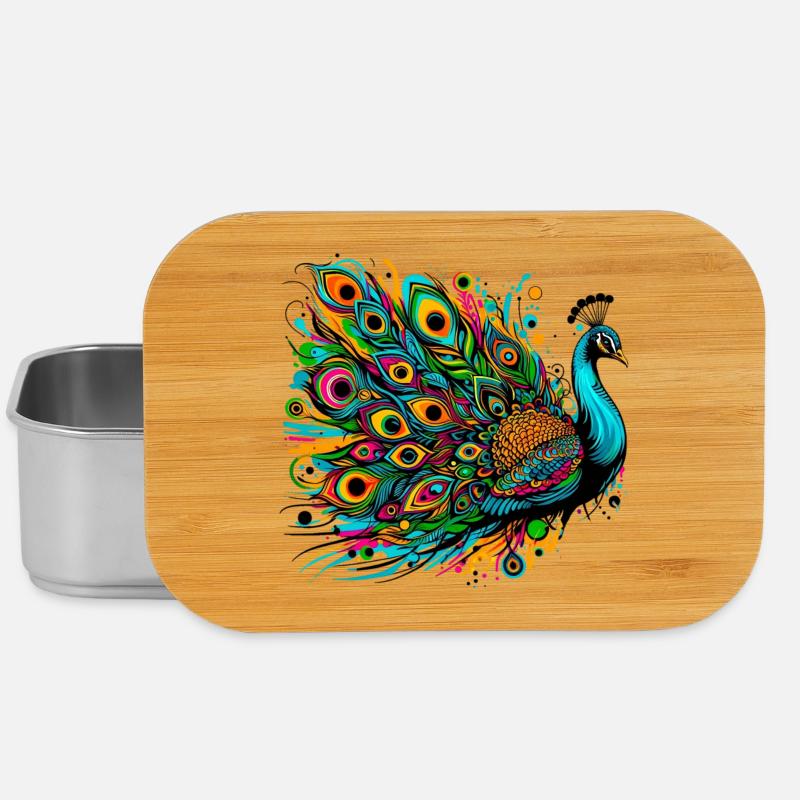 Pfau - Lunch Box - Silber