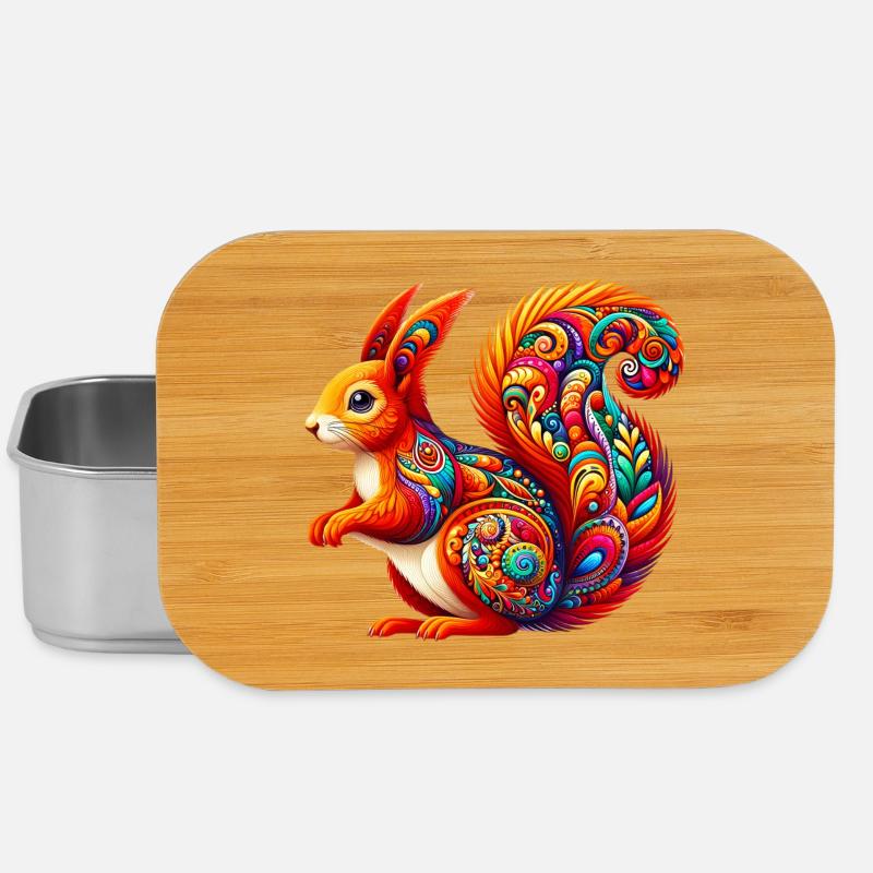 Eichhörnchen - Lunch Box - Silber
