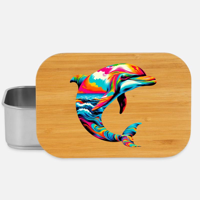 Dolphin - Lunch Box - silver