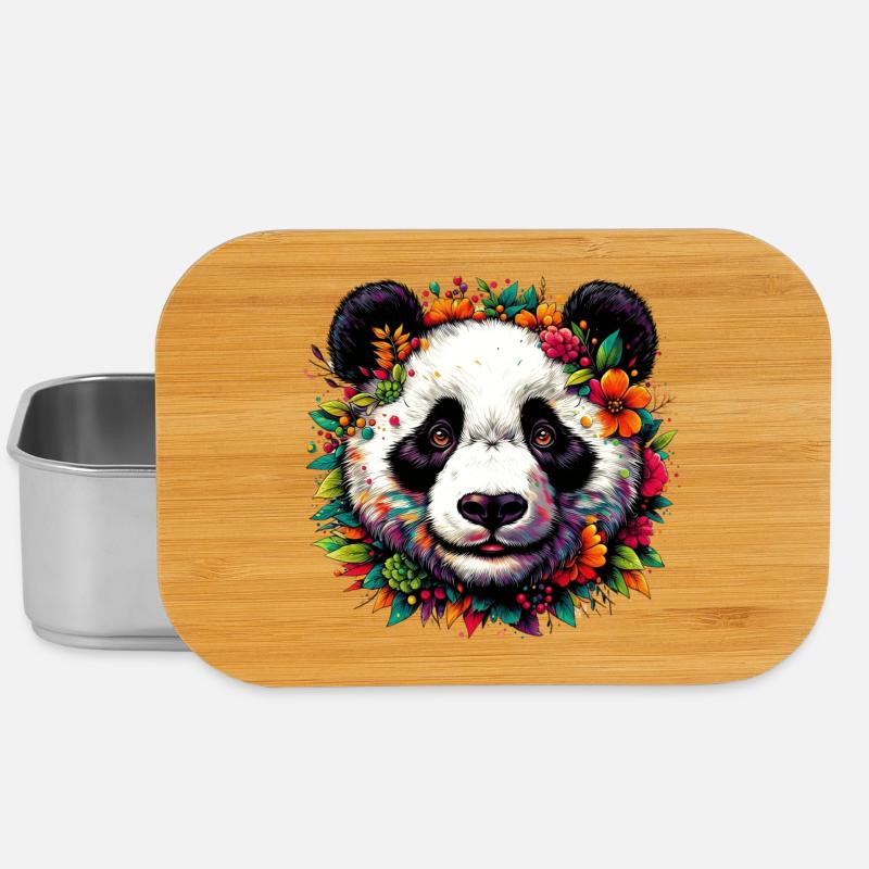 Panda - Lunch Box - Silber