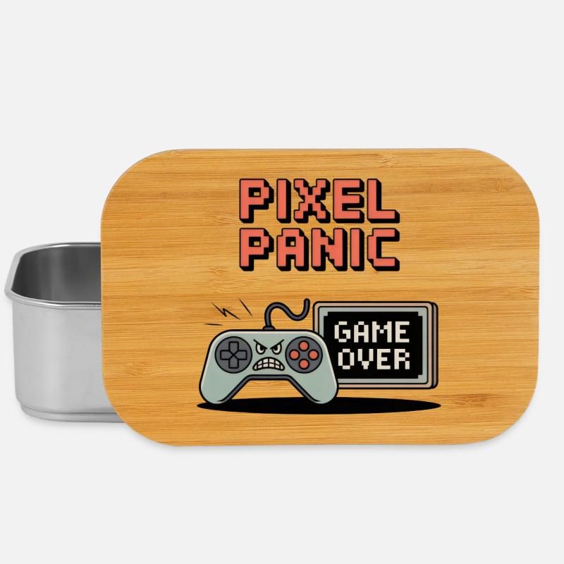 Pixel Panic – Game Over Rage Modus - Lunch Box - Silber