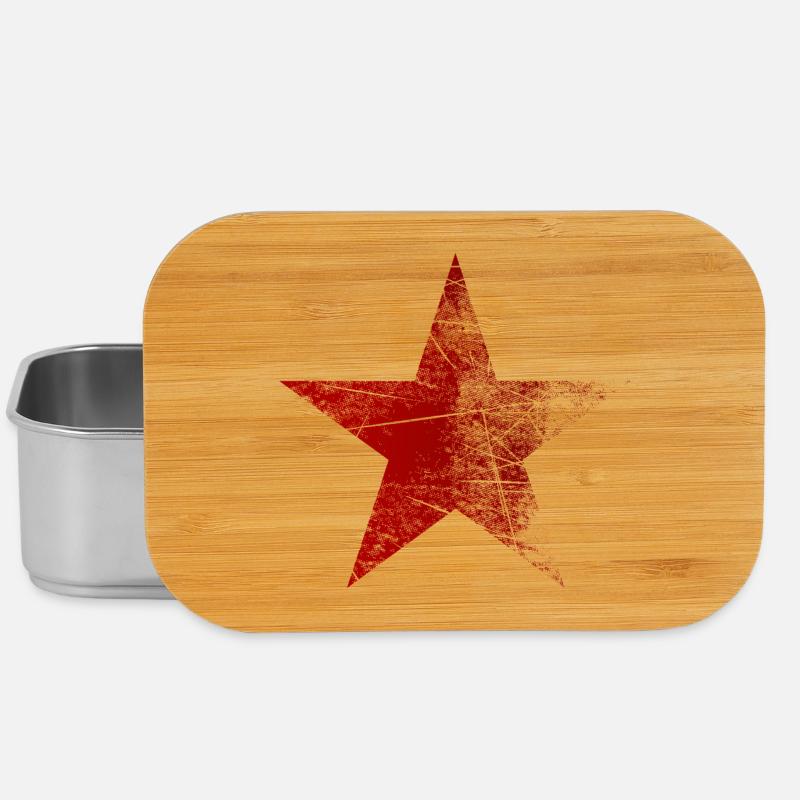 Red Star Used Look Communist Soviet Union - Lunch Box - silver