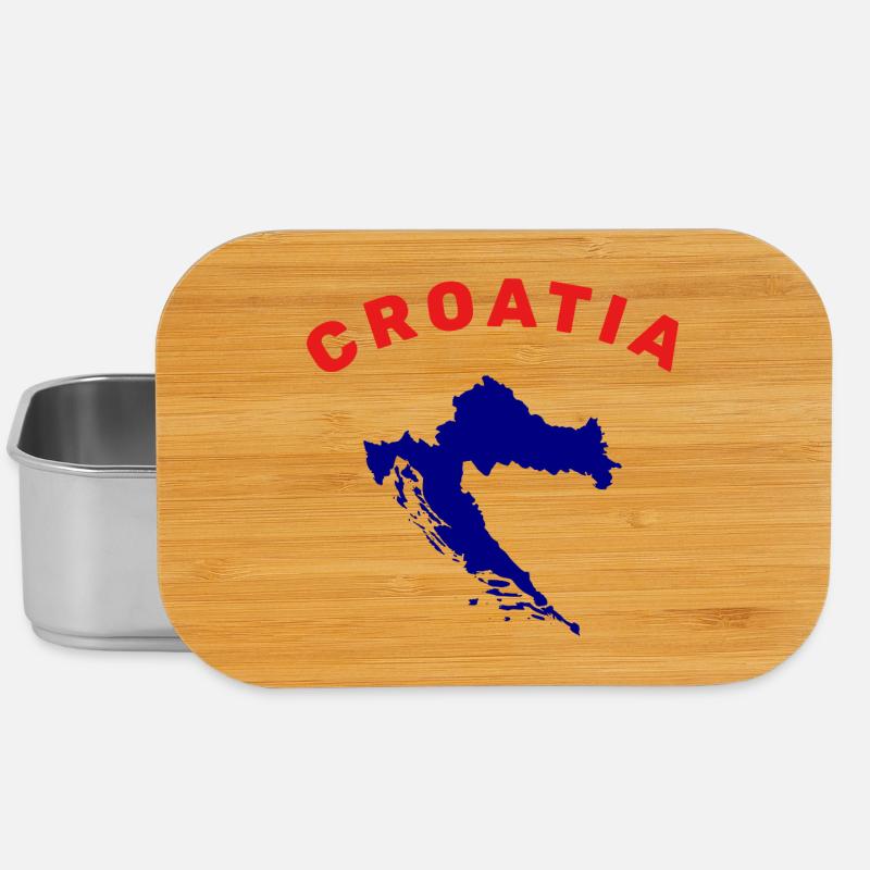 Croatia Map - Lunch Box - silver