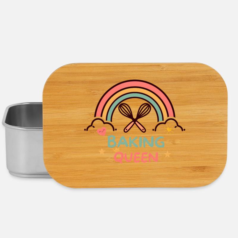 Baking Queen Rainbow - Lunch Box - Silber