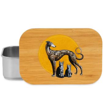 Galgo & Katzen StreetArt - Rough - Lunch Box - Silber - Vorne