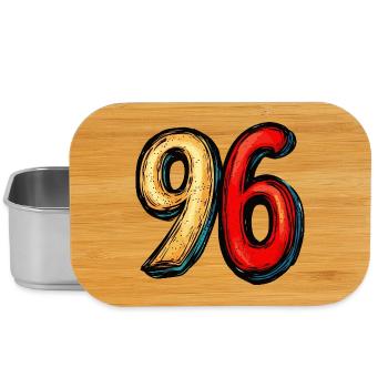 96 Zahl Bunt - Lunch Box - Silber - Vorne