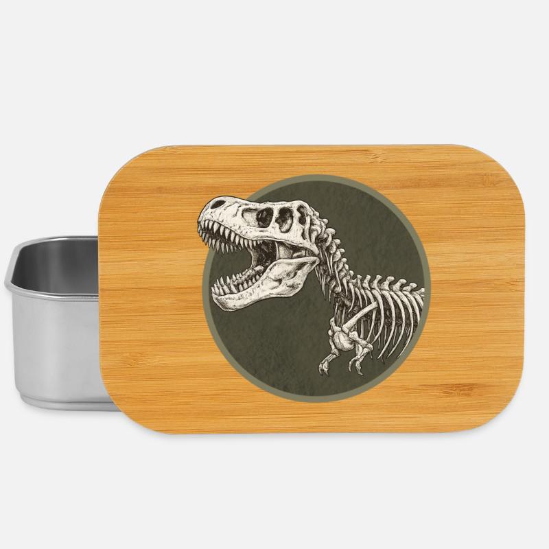 Dinosaurier - Lunch Box - Silber