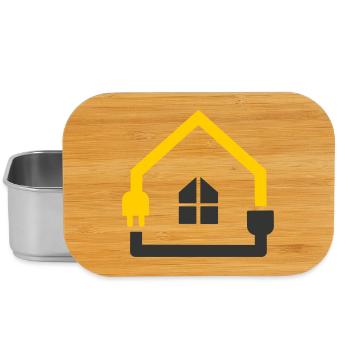 Elektriker Haus Steckdose Smart Home - Lunch Box - Silber - Vorne