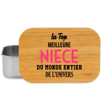 Neveu / Nièce / Famille / Oncle / Tante / Niece - Boîte à goûter - argent - Devant