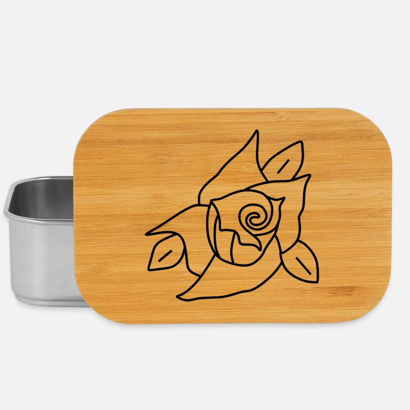 Fleur, Fleurs Noires, Fleur Noire, Fleur, Fleurs Roses - Boîte à goûter - argent