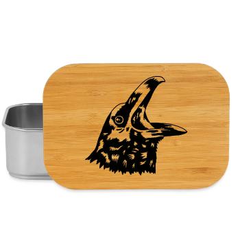 Crow - Lunch Box - silver - Front
