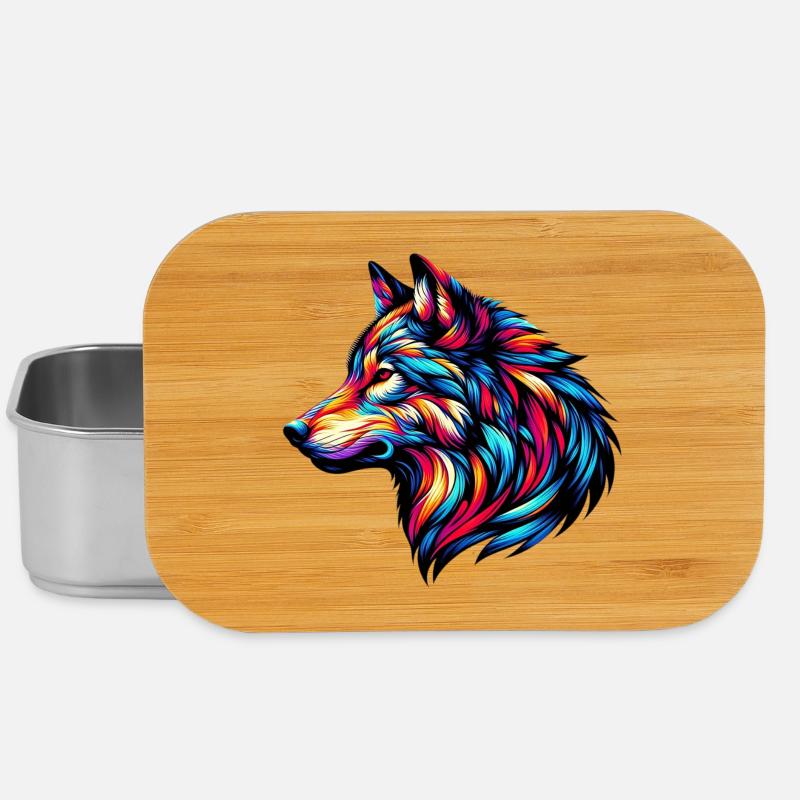 Wolf - Lunch Box - Silber