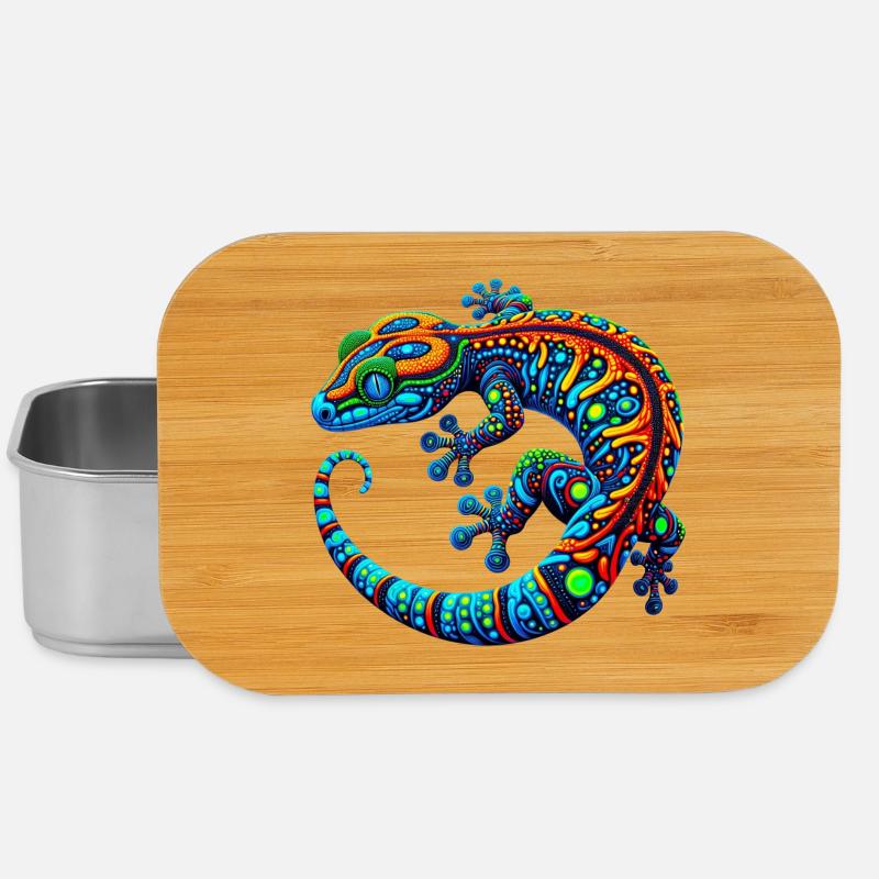 Gecko - Lunch Box - Silber