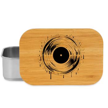 Diskjockey Vinyl Platte - Lunch Box - Silber - Vorne