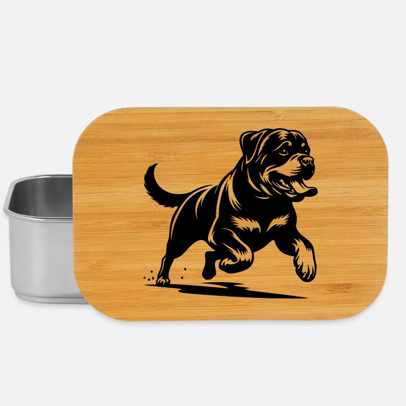 Rottweiler - Lunch Box - Silber