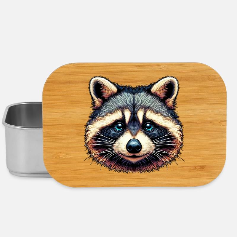 Waschbär - Lunch Box - Silber