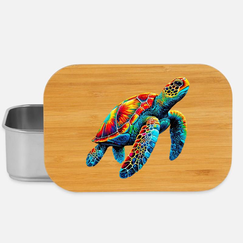 Schildkröte - Lunch Box - Silber