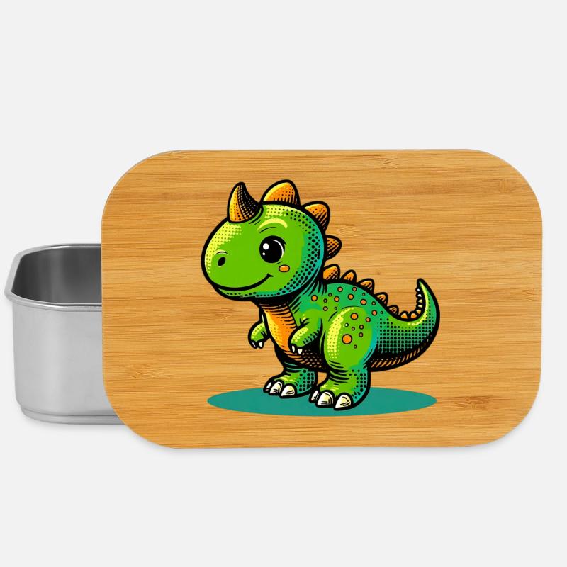 Dinosaurier - Lunch Box - Silber