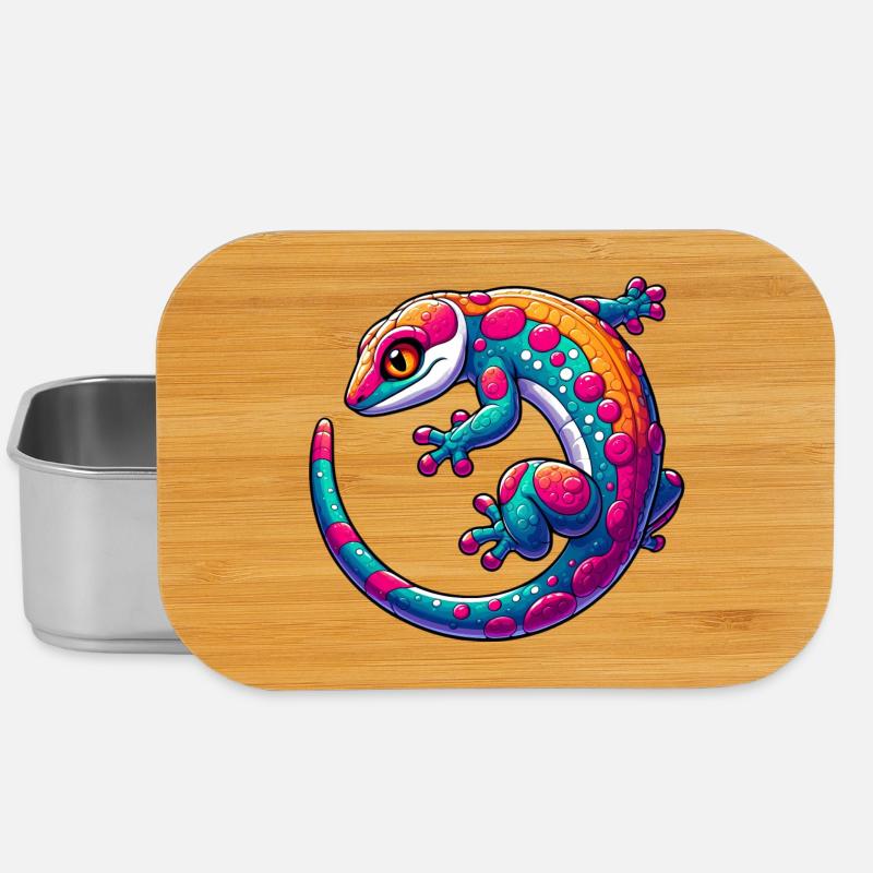 Gecko - Lunch Box - Silber